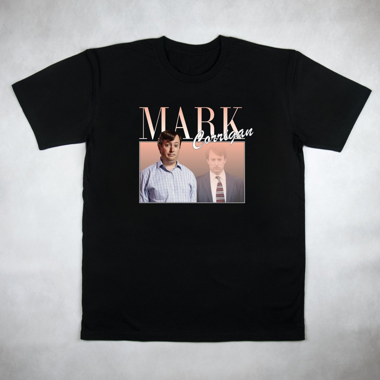 Classy Duds Short Sleeve T-Shirts Mark Corrigan Commemorative Tee