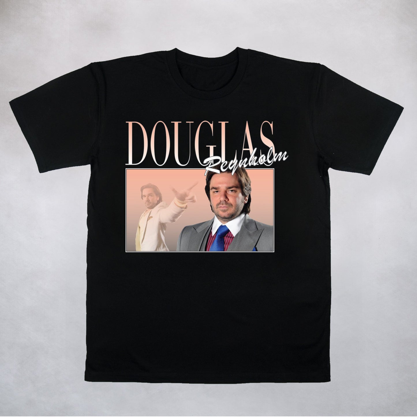 Classy Duds Short Sleeve T-Shirts S / Black / Standard Douglas Reynholm Commemorative Classic Classic Tee