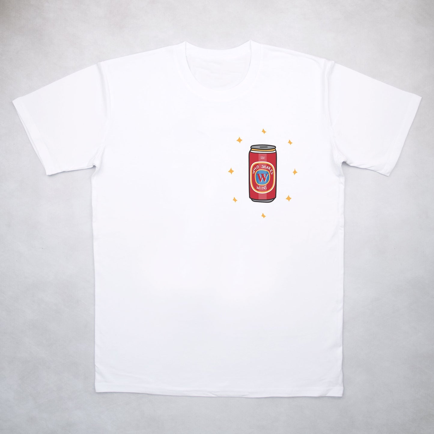 Classy Duds Short Sleeve T-Shirts S / Standard Who Shares Wins Pocket Tee