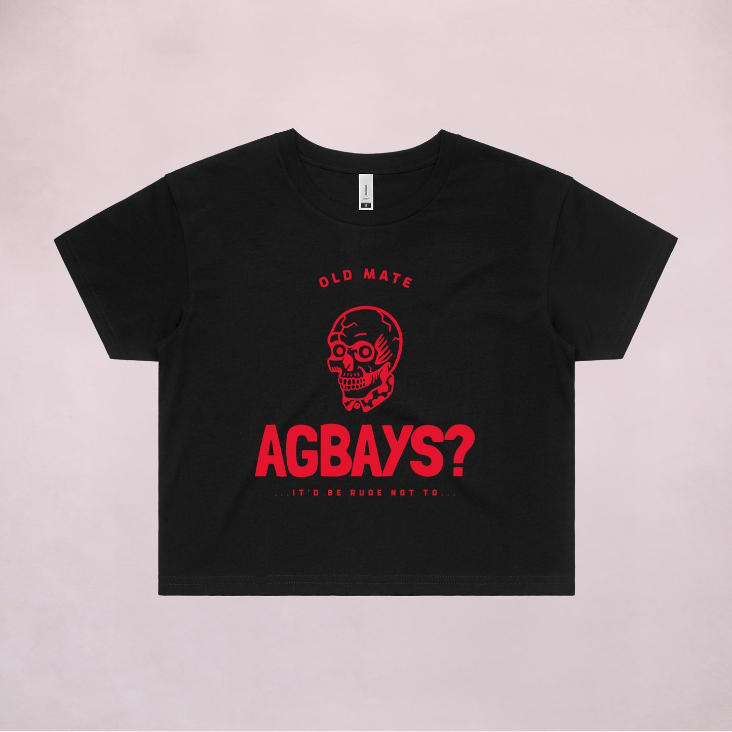 Ogo Merch Crop Tees Black / Extra Small Agbays Crop Tee