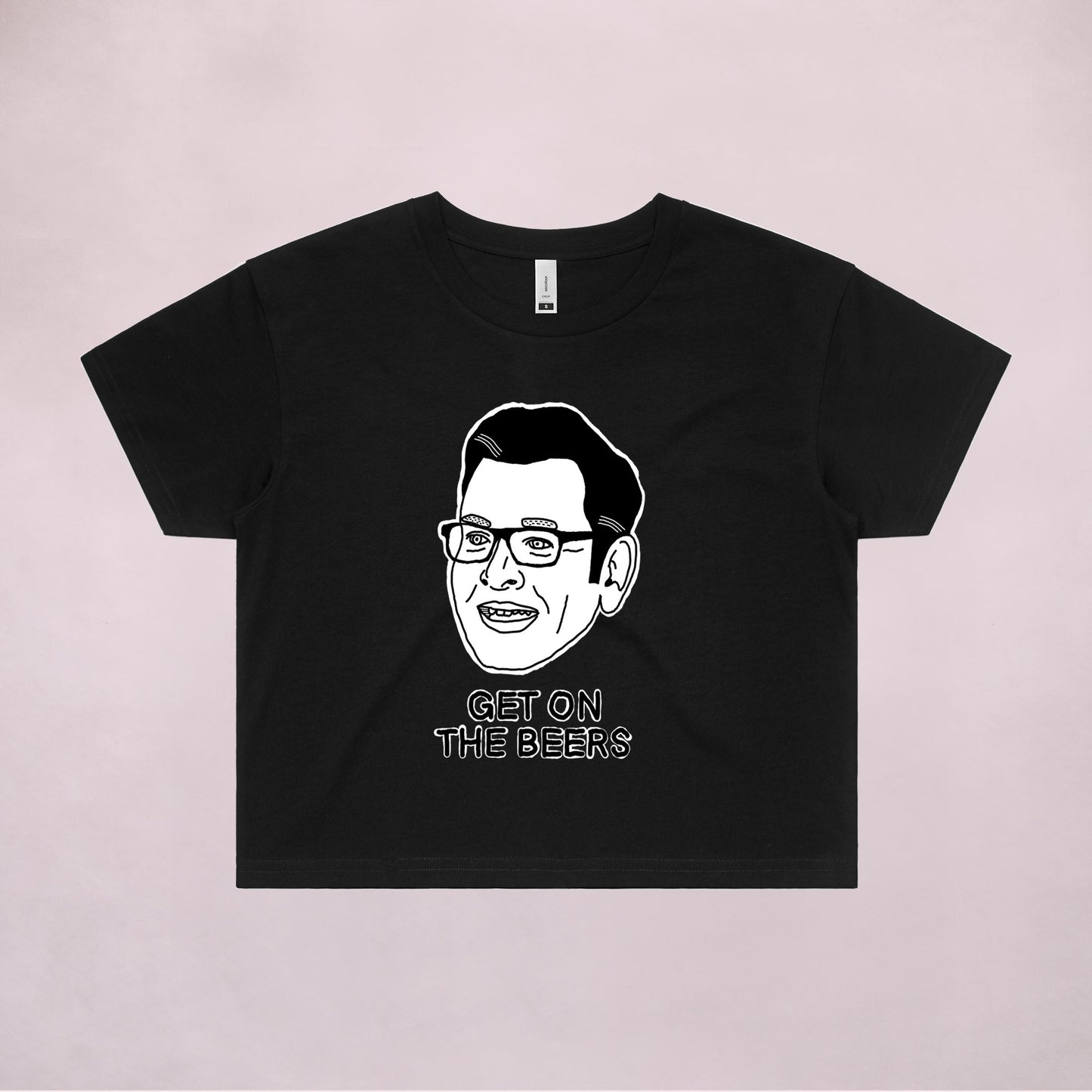 Ogo Merch Crop Tees Black / Extra Small Get On The Beers Crop Tee