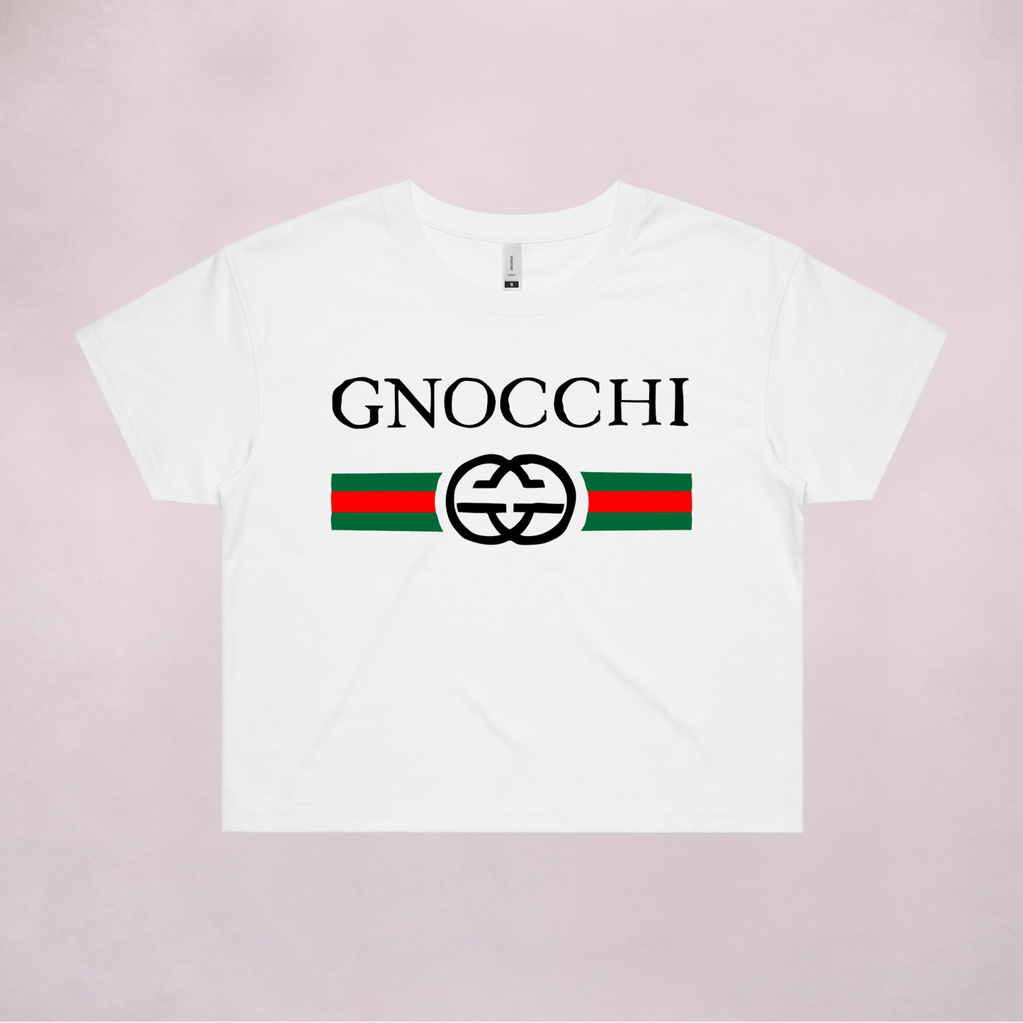 Ogo Merch Crop Tees White / Extra Small Gnocchi Vintage White Crop Tee