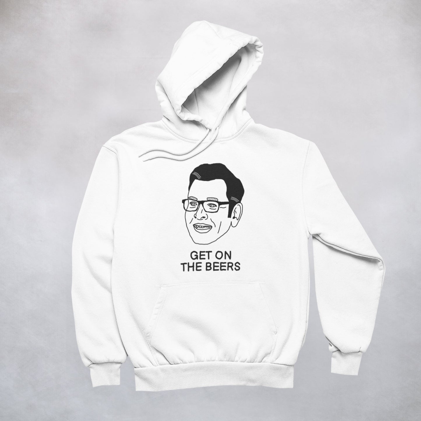 Ogo Merch Hoodie White / XXS Get On The Beers Hoodie