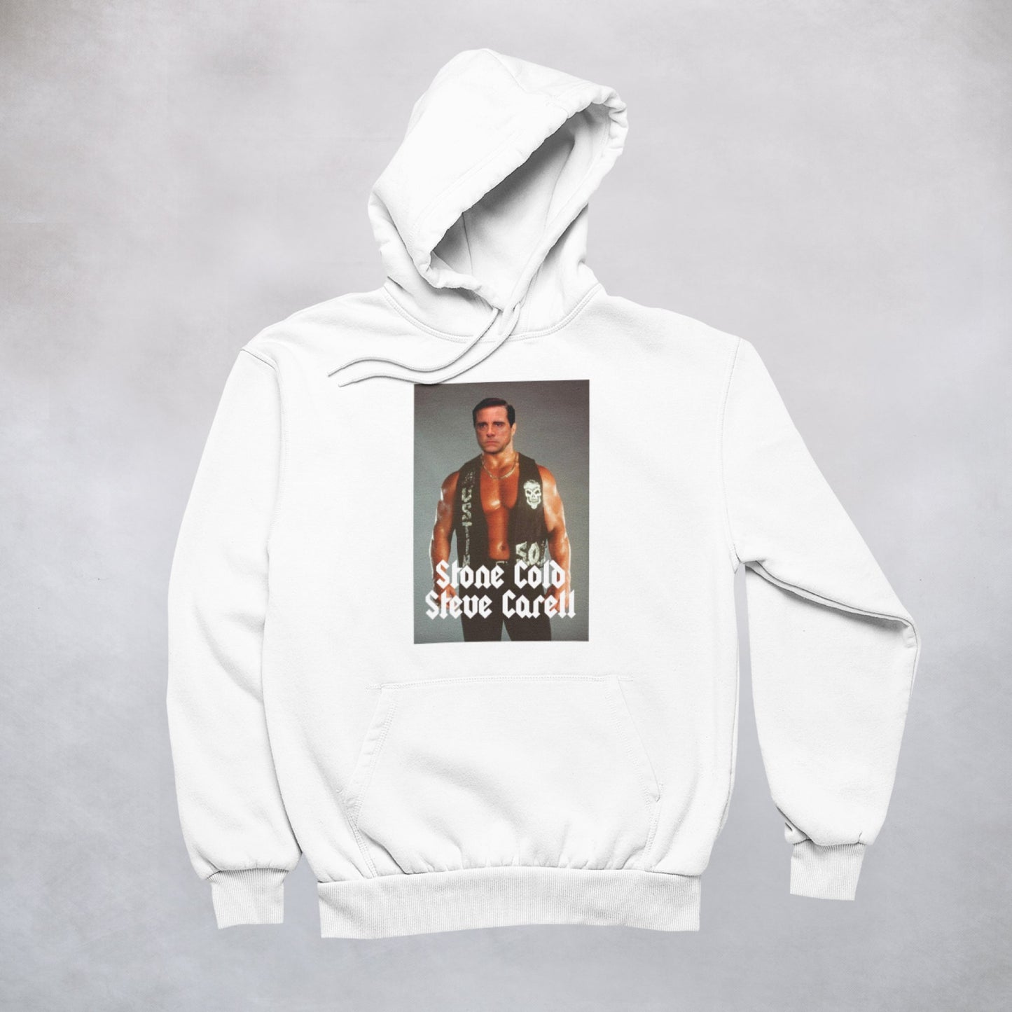 Ogo Merch Hoodie White / XXS Stone Cold Steve Carell Hoodie
