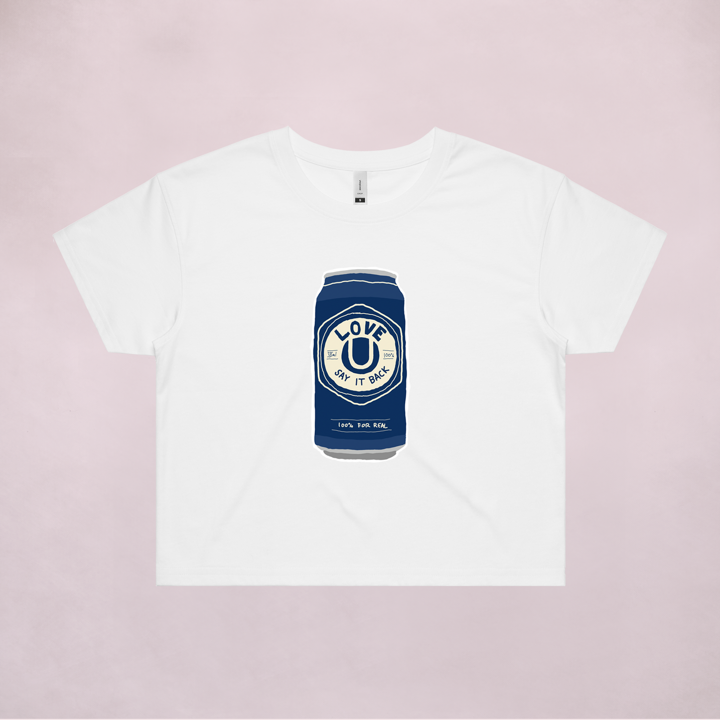 Ogo Merch Crop Tees White / Extra Small Love U Crop Tee