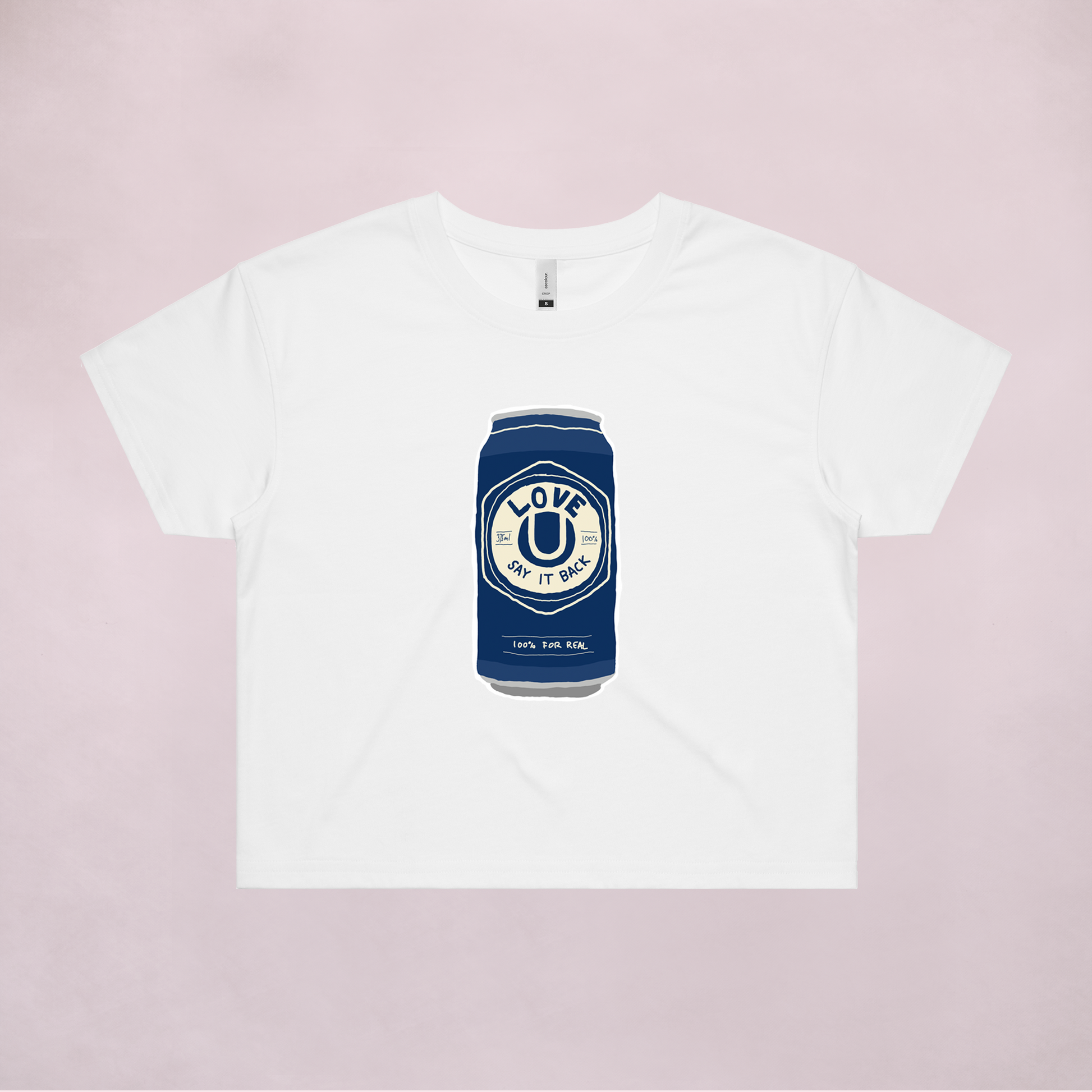 Ogo Merch Crop Tees White / Extra Small Love U Crop Tee
