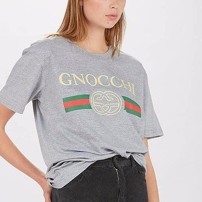 Classy Duds Short Sleeve T-Shirts Gnocchi Grey Marle Tee