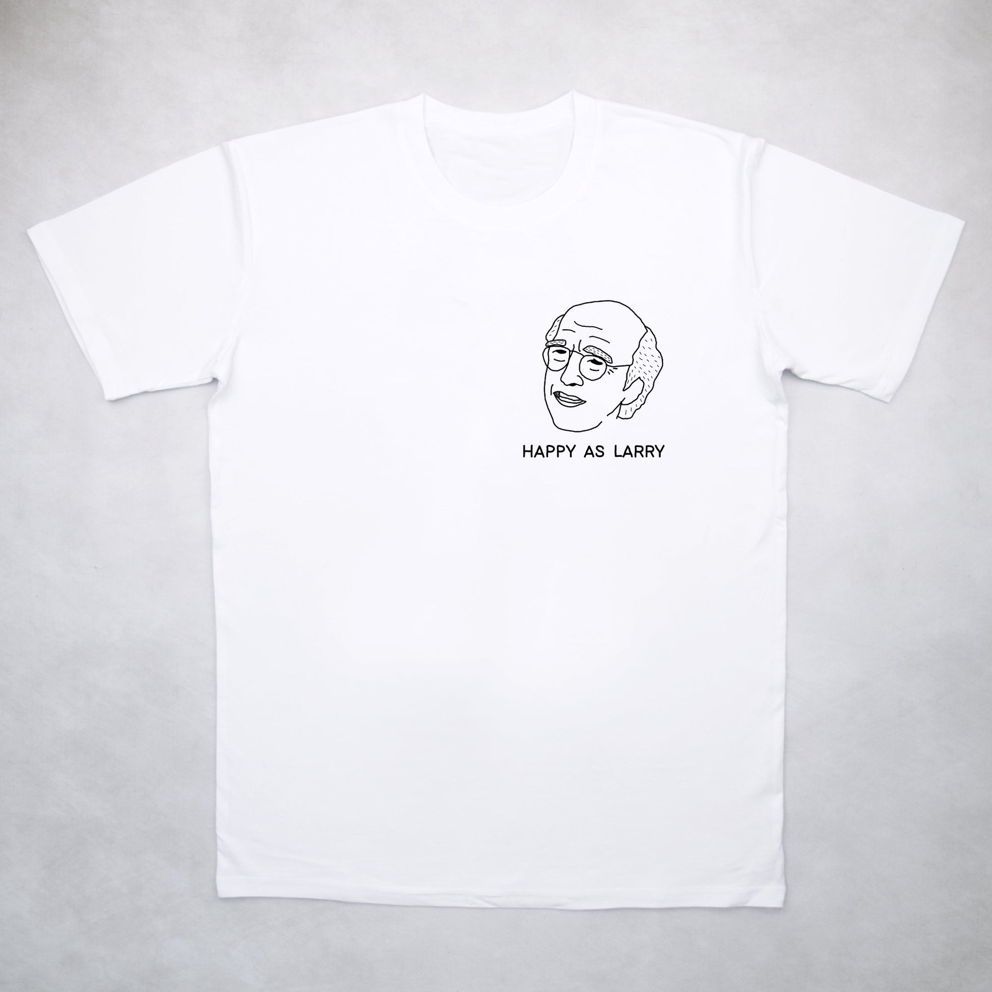 Classy Duds Short Sleeve T-Shirts Happy As Larry Tee