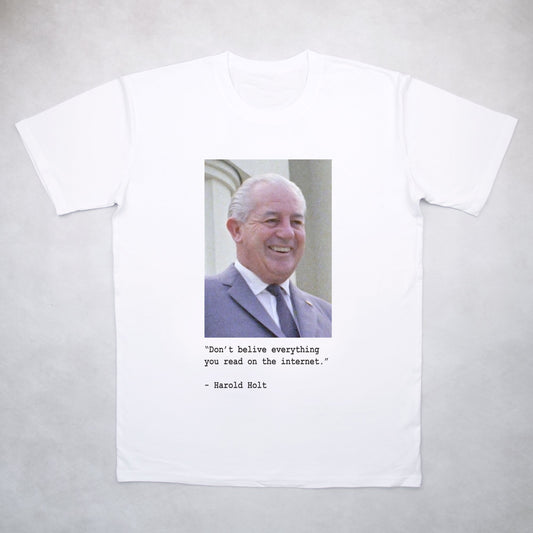 Classy Duds Short Sleeve T-Shirts Harold Holt Tee