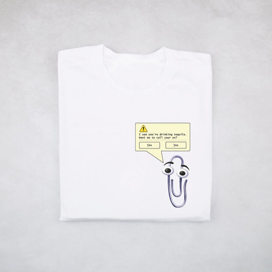 Classy Duds Short Sleeve T-Shirts Paper Clip Guy Tee