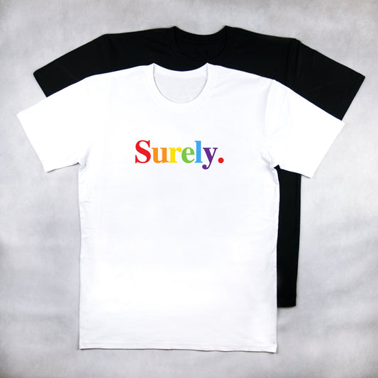 Classy Duds Short Sleeve T-Shirts Surely Rainbow Tee