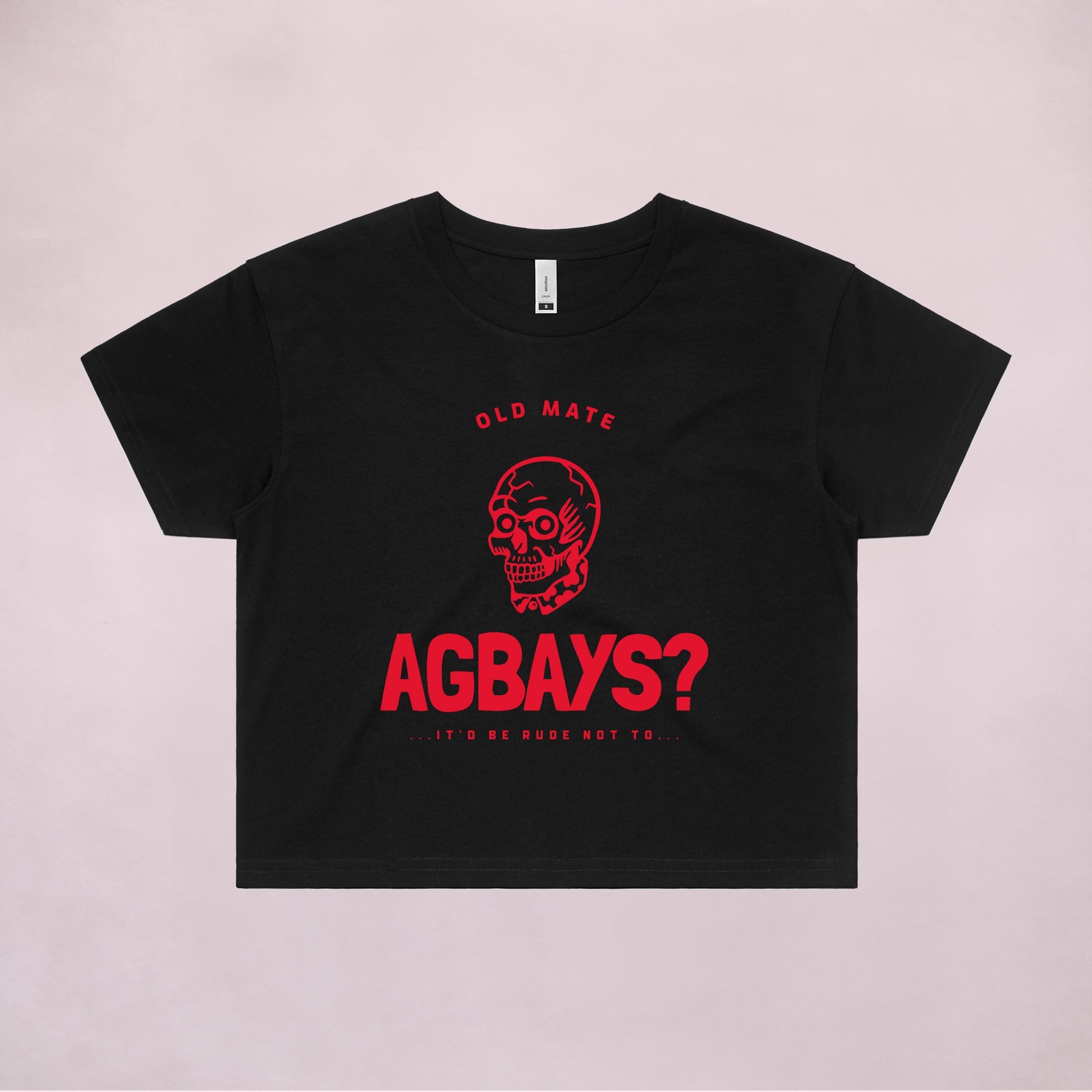 Ogo Merch Crop Tees Black / Extra Small Agbays Crop Tee