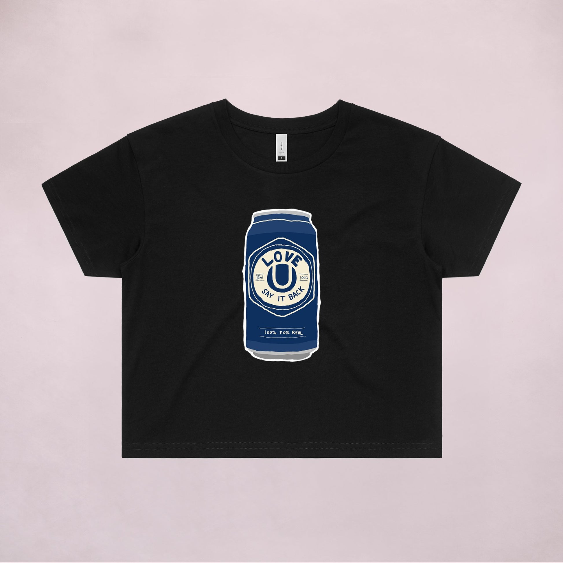 Ogo Merch Crop Tees Black / Extra Small Love U Crop Tee