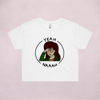 Ogo Merch Crop Tees White / Extra Small Daria Crop Tee