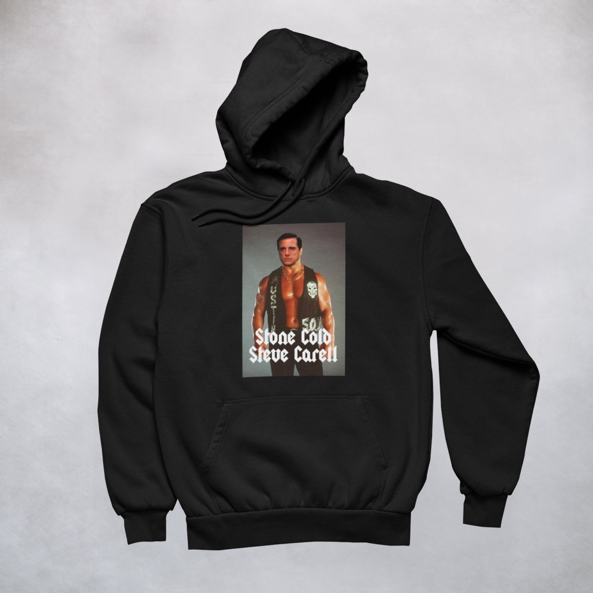 Ogo Merch Hoodie Black / XXS Stone Cold Steve Carell Hoodie