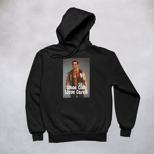 Ogo Merch Hoodie Black / XXS Stone Cold Steve Carell Hoodie