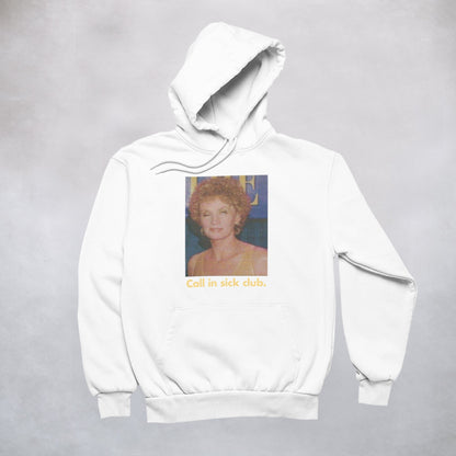 Ogo Merch Hoodie White / XXS Call In Sick Club Hoodie