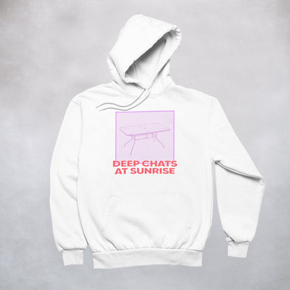 Ogo Merch Hoodie White / XXS Deep Chats At Sunrise Hoodie