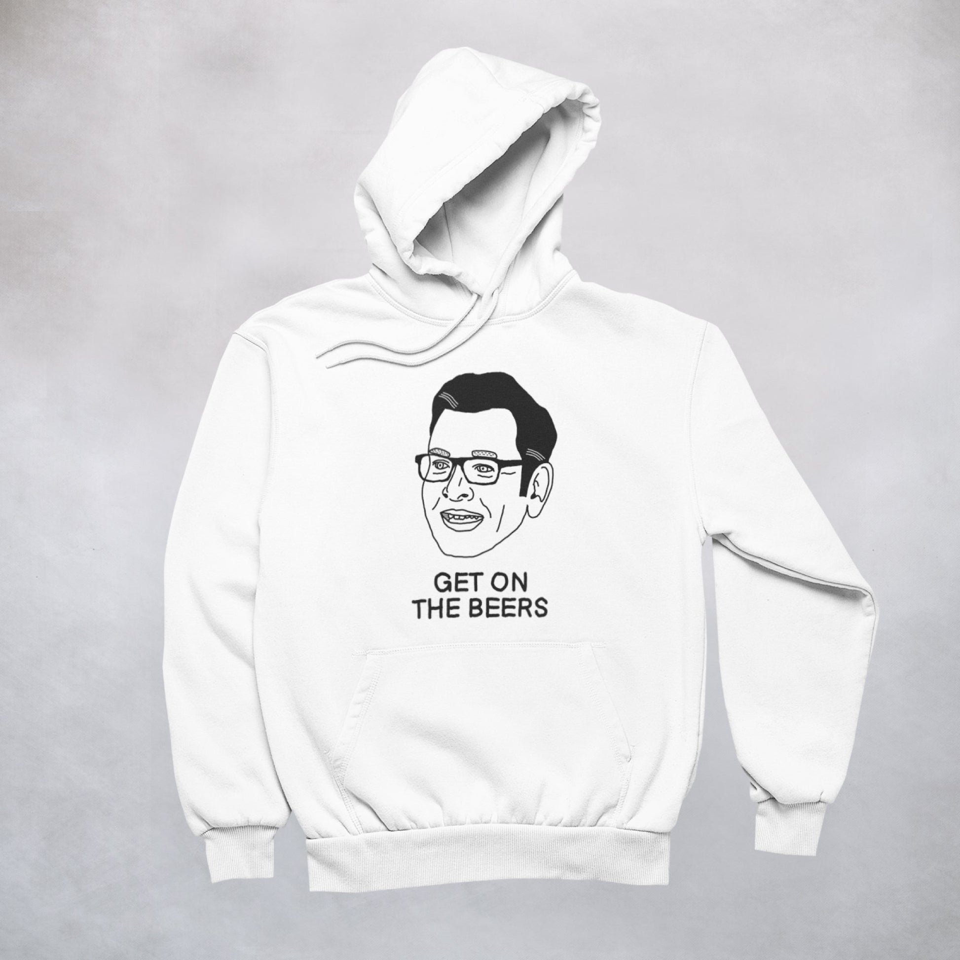 Ogo Merch Hoodie White / XXS Get On The Beers Hoodie