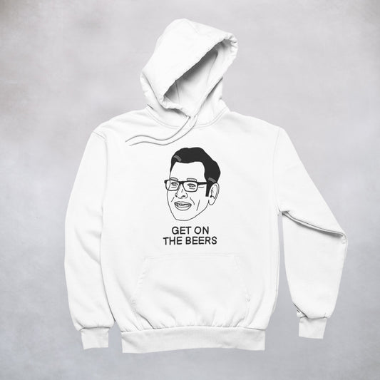 Ogo Merch Hoodie White / XXS Get On The Beers Hoodie