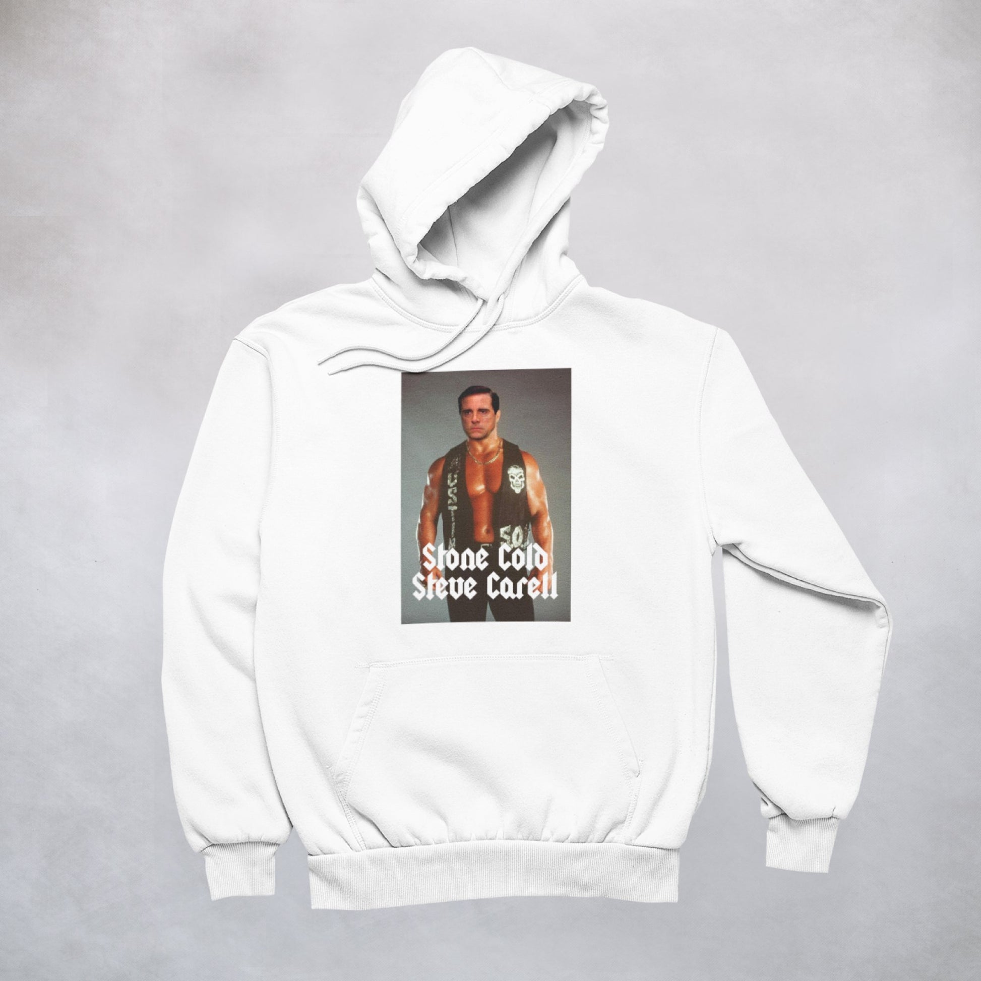 Ogo Merch Hoodie White / XXS Stone Cold Steve Carell Hoodie