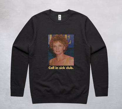 Ogo Merch Jumpers Coal / Extra Small Call in Sick Club Jumper