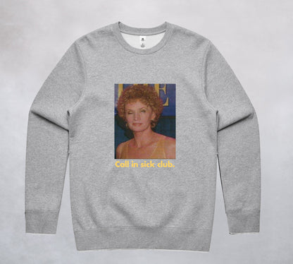 Ogo Merch Jumpers Grey Marle / Extra Small Call in Sick Club Jumper